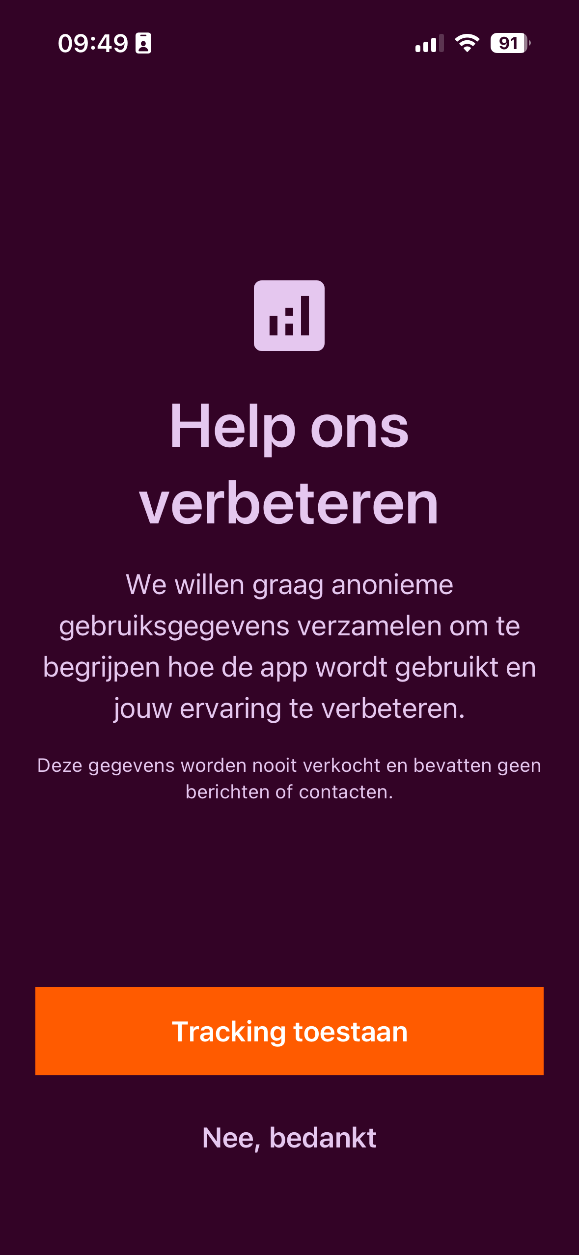 Allo creëer account - stap 7